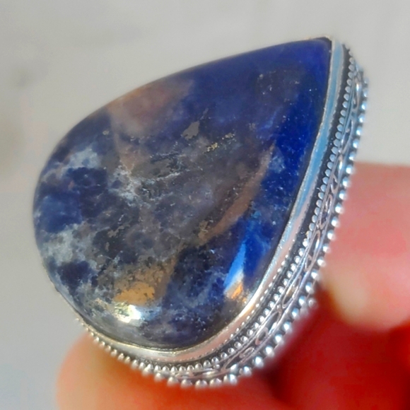 New Sodalite 925 Silver Ring. - Picture 2 of 8